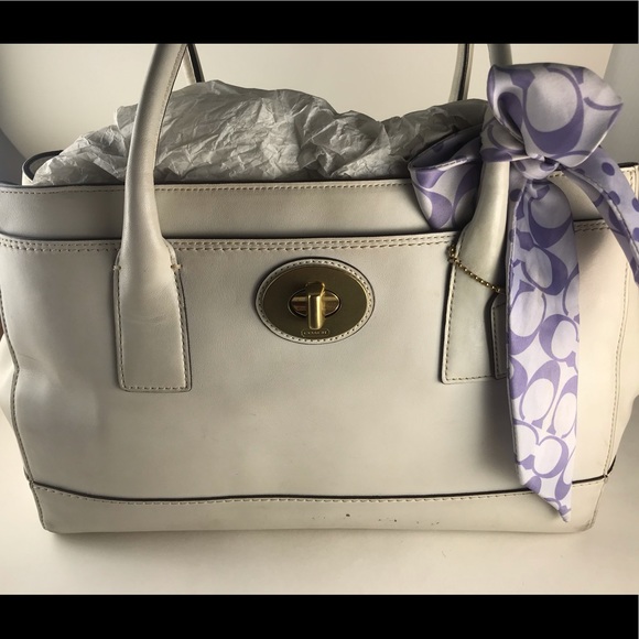 Coach Handbags - Classic White Coach Madeline Purse